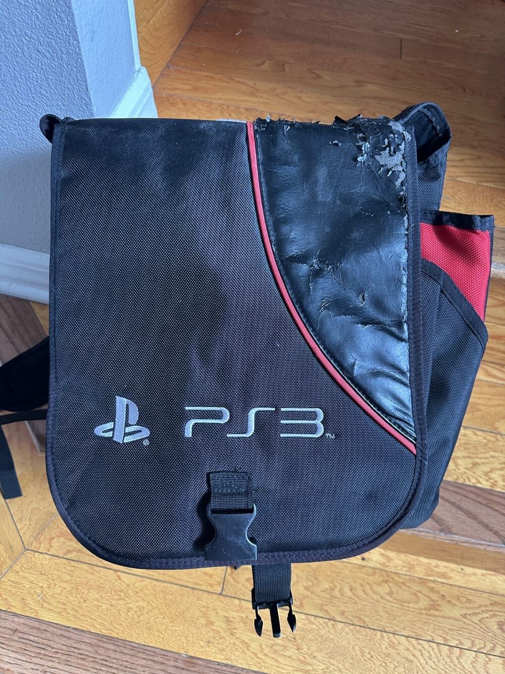 Official Sony PlayStation 3 Backpack PS3 Storage Travel Bag Carrying Soft Case